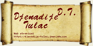 Đenadije Tulać vizit kartica